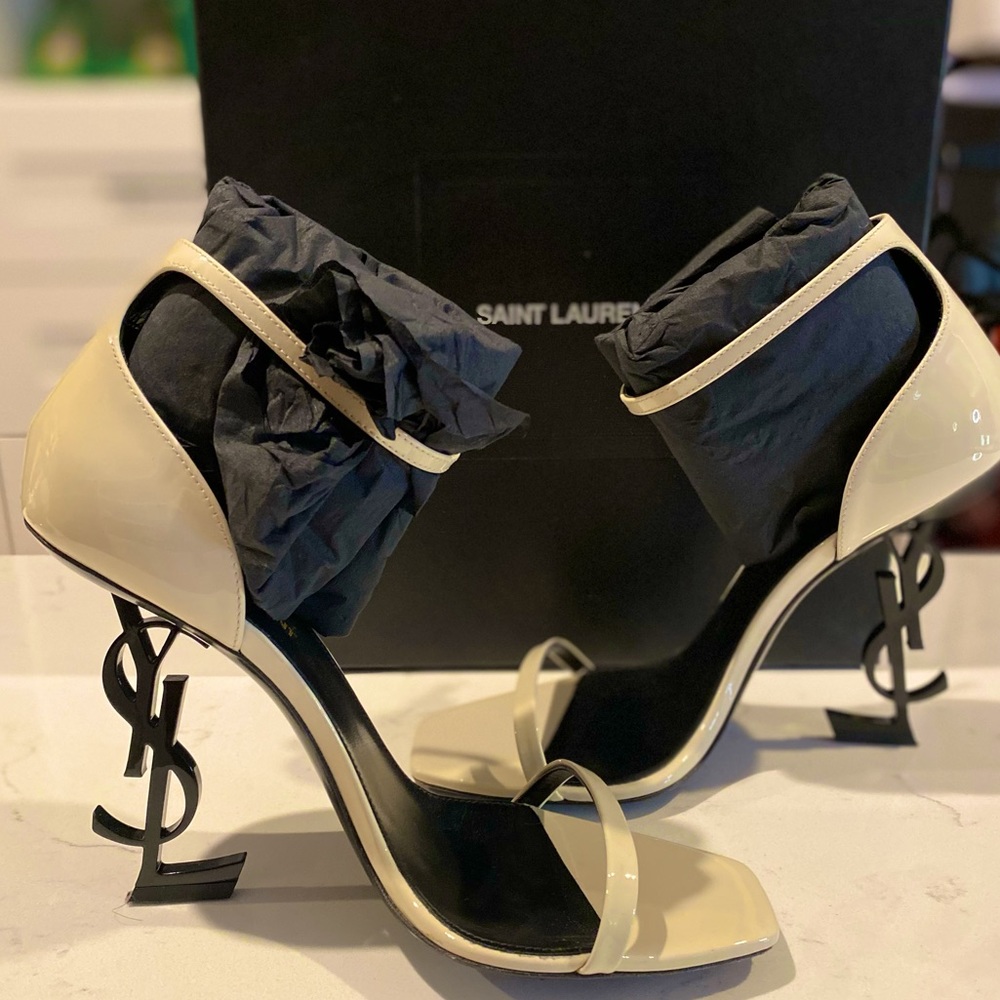 Saint Laurent Opyum Logo High Heels